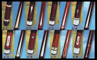 Falcon cues: Cocobolo cue series.